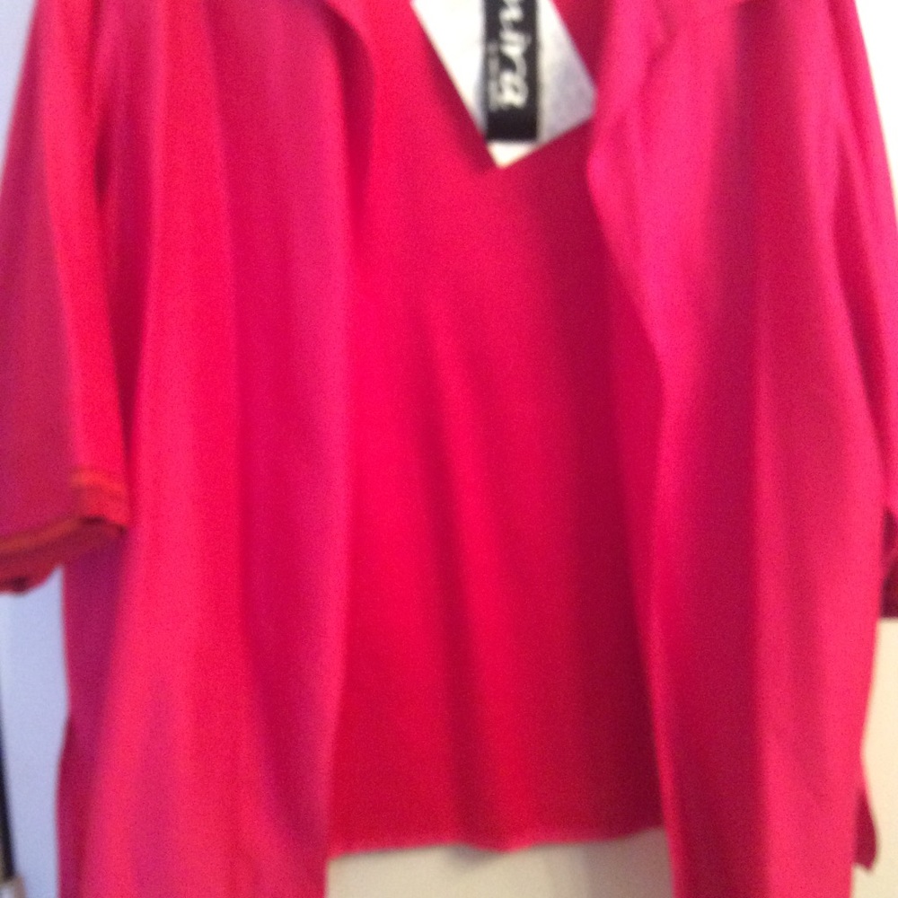 Beautiful Red 2X Open Front Jacket - Picture 3 of 3